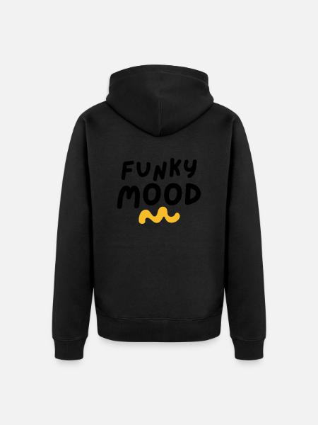 abgefahrene Stimmung - Unisex Premium Bio Zip Hoodie - Schwarz