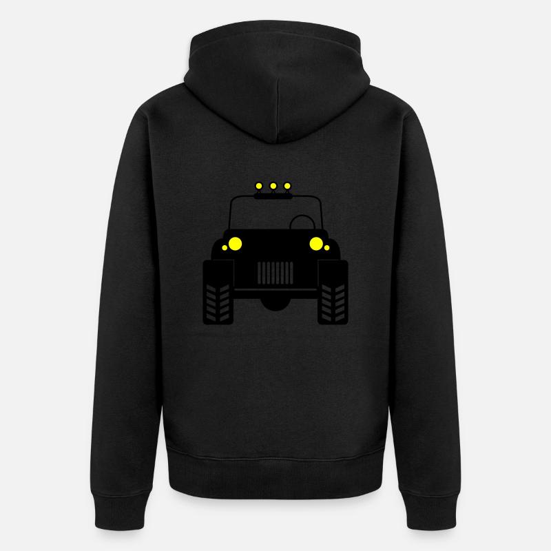 Voiture tout-terrain 02 - Veste à capuche bio Premium Unisexe - noir