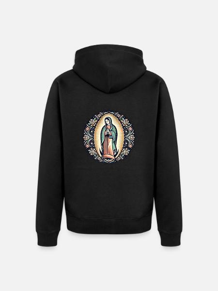 Our Lady of Guadalupe - Unisex Premium Organic Zip Hoodie - black