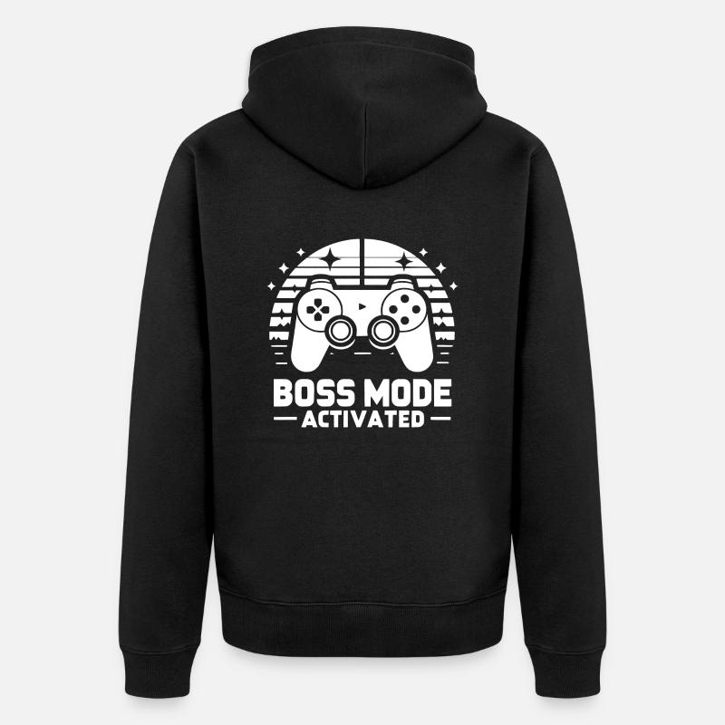 Mode Bos activé - Veste à capuche bio Premium Unisexe - noir