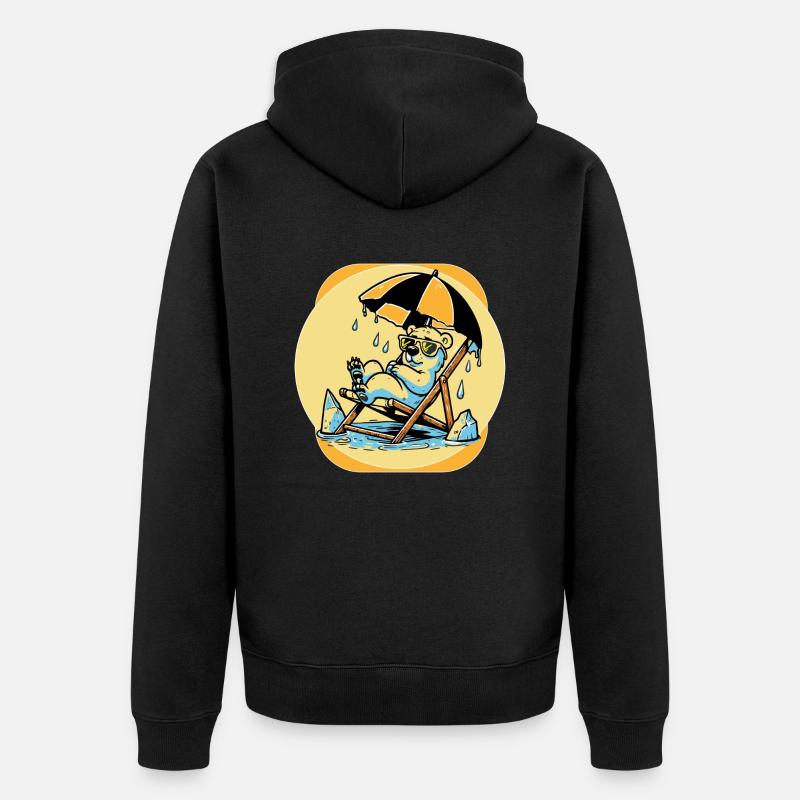 polarbear - Veste à capuche bio Premium Unisexe - noir