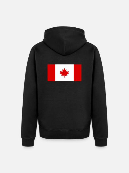 Canada - Unisex Premium Organic Zip Hoodie - black