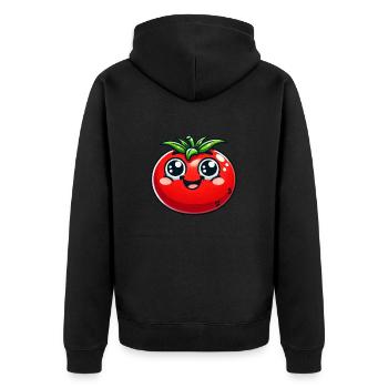 Tomate - Veste à capuche bio Premium Unisexe - noir - Dos - Nico (187cm)