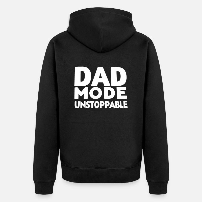 Mode papa imparable - Veste à capuche bio Premium Unisexe - noir