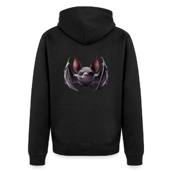 Chauve-souris 2 - Veste à capuche bio Premium Unisexe - noir - Dos - Nico (187cm)