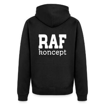 RIEN a FOUTRE koncept blanc - Veste à capuche bio Premium Unisexe - noir - Dos - Nico (187cm)
