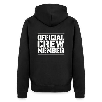 membre d’équipage - Veste à capuche bio Premium Unisexe - noir - Dos - Nico (187cm)