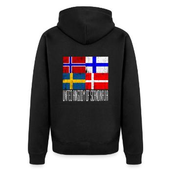 Scandinavia United - Veste à capuche bio Premium Unisexe - noir - Dos - Nico (187cm)