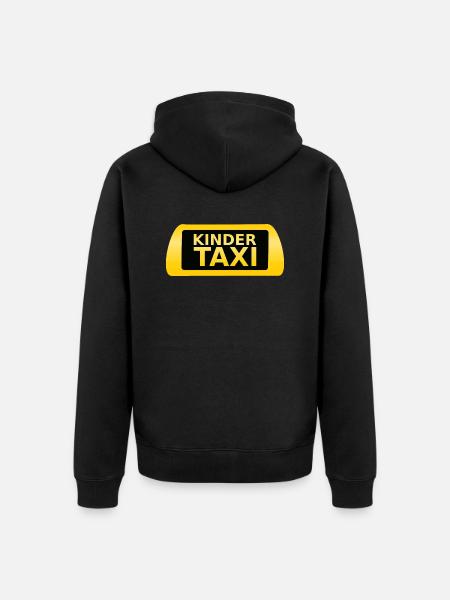 Taxi per bambini - Felpa con cappuccio ecologica premium unisex - nero
