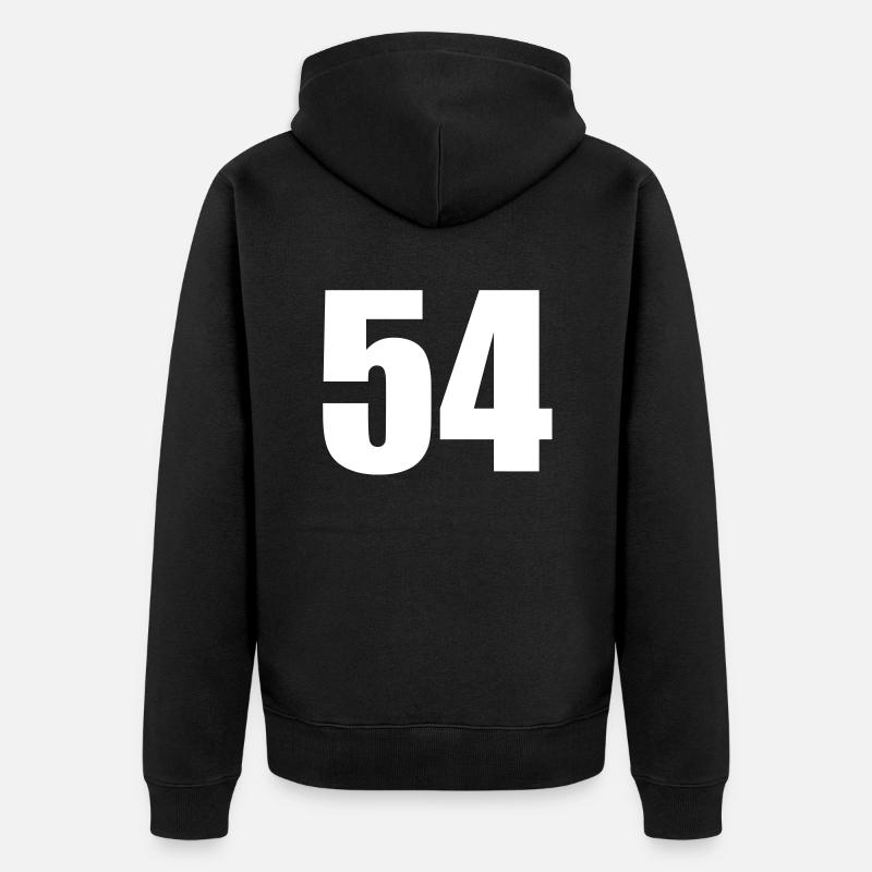 54 - Veste à capuche bio Premium Unisexe - noir