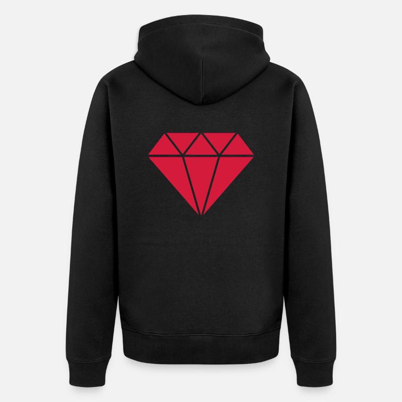 Ruby Rubin - Unisex Premium Bio Zip Hoodie - Schwarz