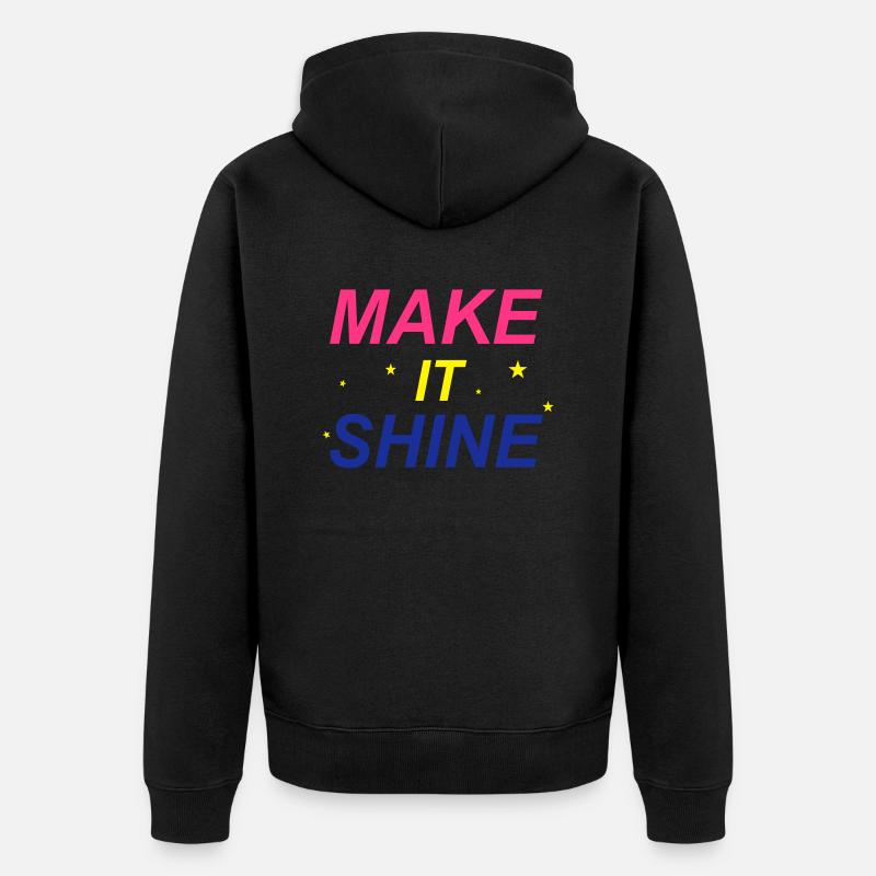 Make It Shine - Veste à capuche bio Premium Unisexe - noir