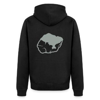 weissen stein kiesel 0 - Veste à capuche bio Premium Unisexe - noir - Dos - Nico (187cm)