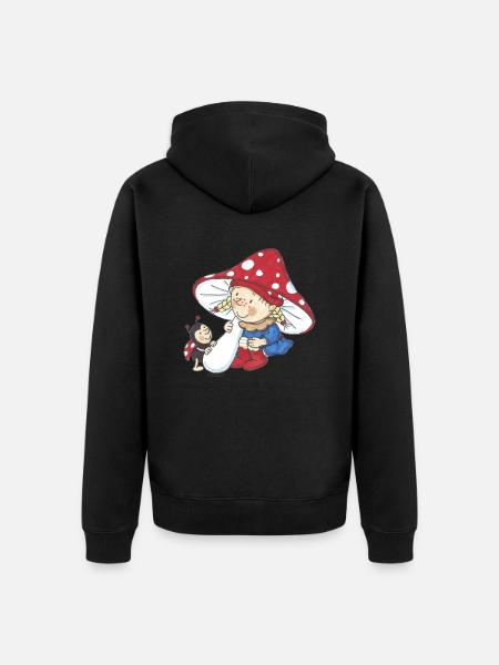 Wichtel_06 - Unisex Premium Bio Zip Hoodie - Schwarz
