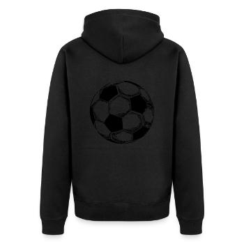 Le football - Veste à capuche bio Premium Unisexe - noir - Dos - Nico (187cm)