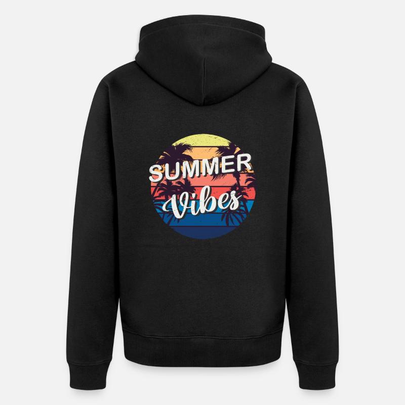 SUMMERVIBES / Summer Vibes - Veste à capuche bio Premium Unisexe - noir