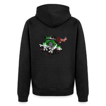 Grenouille - Veste à capuche bio Premium Unisexe - noir - Dos - Nico (187cm)