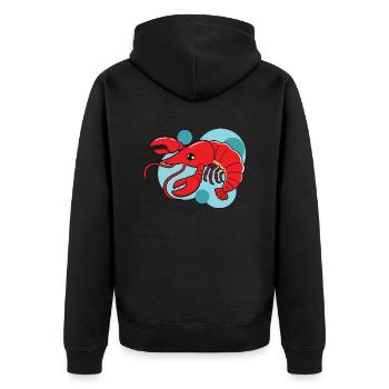 Homard - Veste à capuche bio Premium Unisexe - noir - Dos - Nico (187cm)