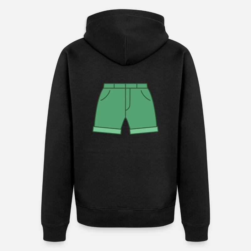 Short - Veste à capuche bio Premium Unisexe - noir