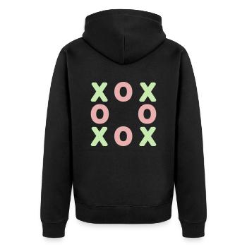 XO Field Game Game gagne Le quiz Three - Veste à capuche bio Premium Unisexe - noir - Dos - Nico (187cm)