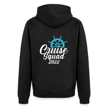 4 Escouade de croisière 2022 - Veste à capuche bio Premium Unisexe - noir - Dos - Nico (187cm)