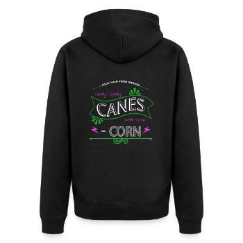 Baby Christmas Tree Beach Holiday Bodybuilding - Unisex Premium Organic Zip Hoodie - black - Back - Nico (187cm)