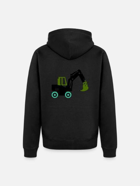 bagger - Unisex Premium Bio Zip Hoodie - Schwarz