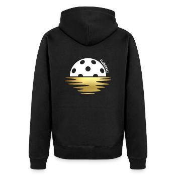 Floorball Floorball Joueur de floorball Brute Unihoc - Veste à capuche bio Premium Unisexe - noir - Dos - Nico (187cm)