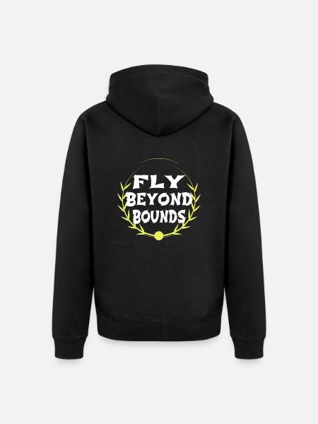 Abrazando la libertad Feliz Humor Regalo de cumpleaños - Chaqueta con capucha prémium ecológica unisex - negro