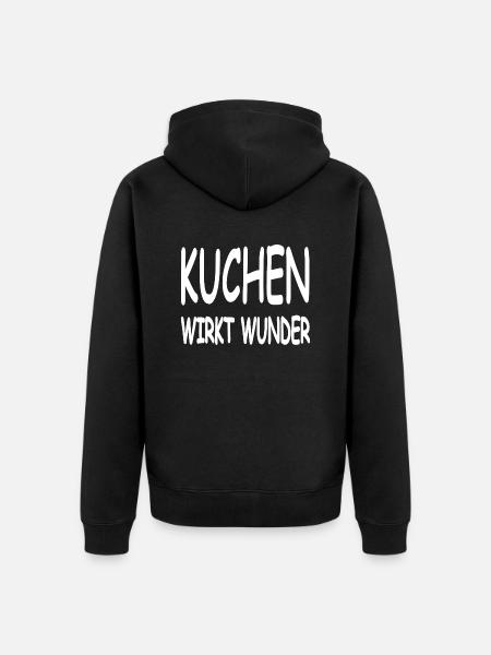 Kuchen - Unisex Premium Bio Zip Hoodie - Schwarz