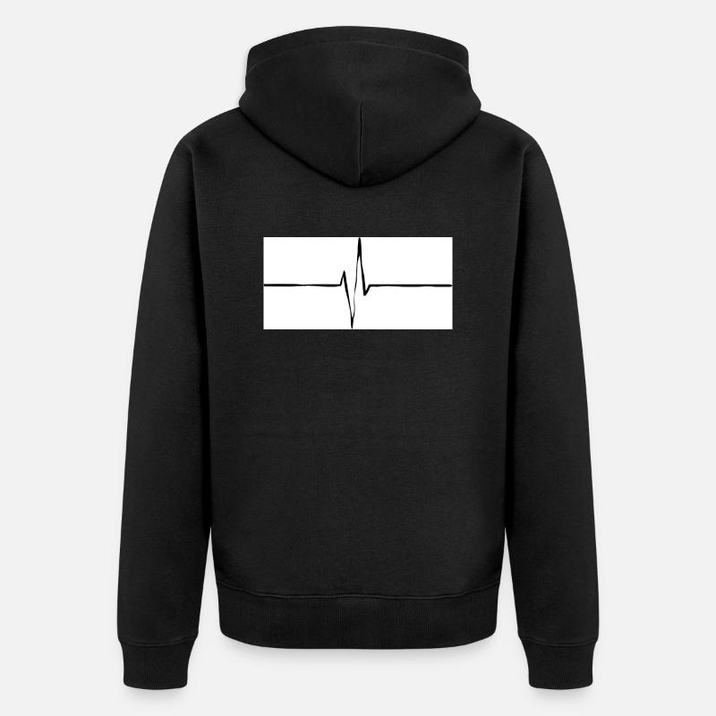 Battre - Veste à capuche bio Premium Unisexe - noir