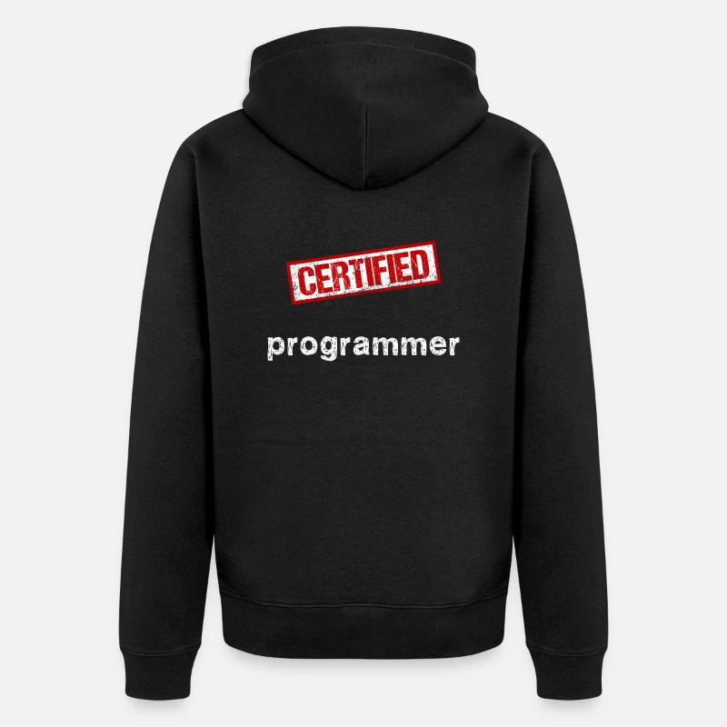 Programmierer - Unisex Premium Bio Zip Hoodie - Schwarz
