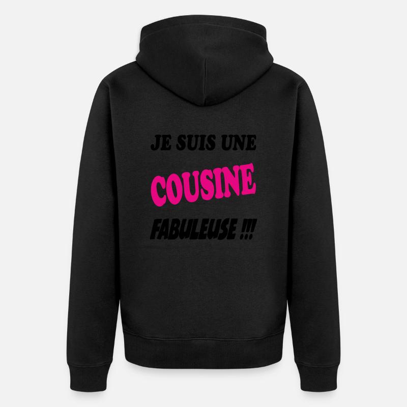COUSIN NEVEU FRERE - Veste à capuche bio Premium Unisexe - noir