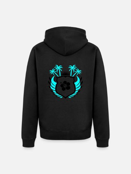 Paradise Symbol01 - Unisex Premium Organic Zip Hoodie - black