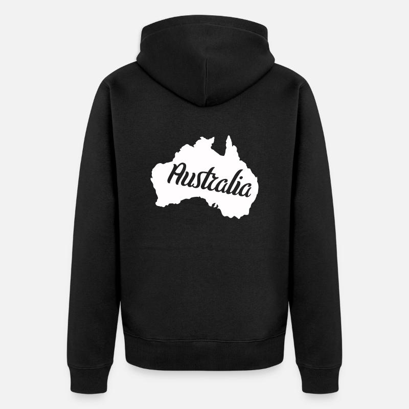 Australie - Veste à capuche bio Premium Unisexe - noir