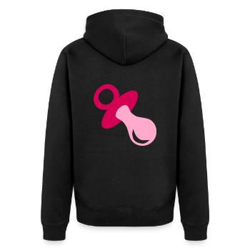 Bébé - Sucette - Veste à capuche bio Premium Unisexe - noir - Dos - Nico (187cm)