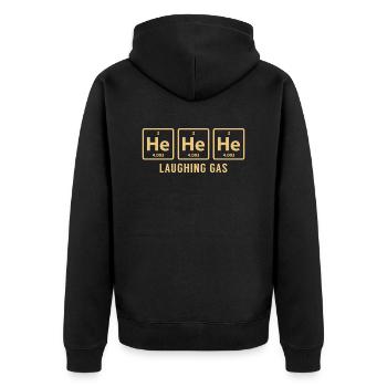 Science chimique il il il rire gaz cadeau drôle - Veste à capuche bio Premium Unisexe - noir - Dos - Nico (187cm)