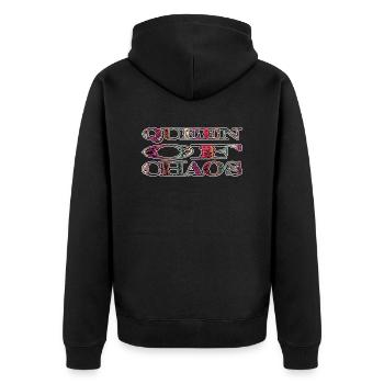 patriarchy women rights birthday present happy - Unisex Premium Organic Zip Hoodie - black - Back - Nico (187cm)