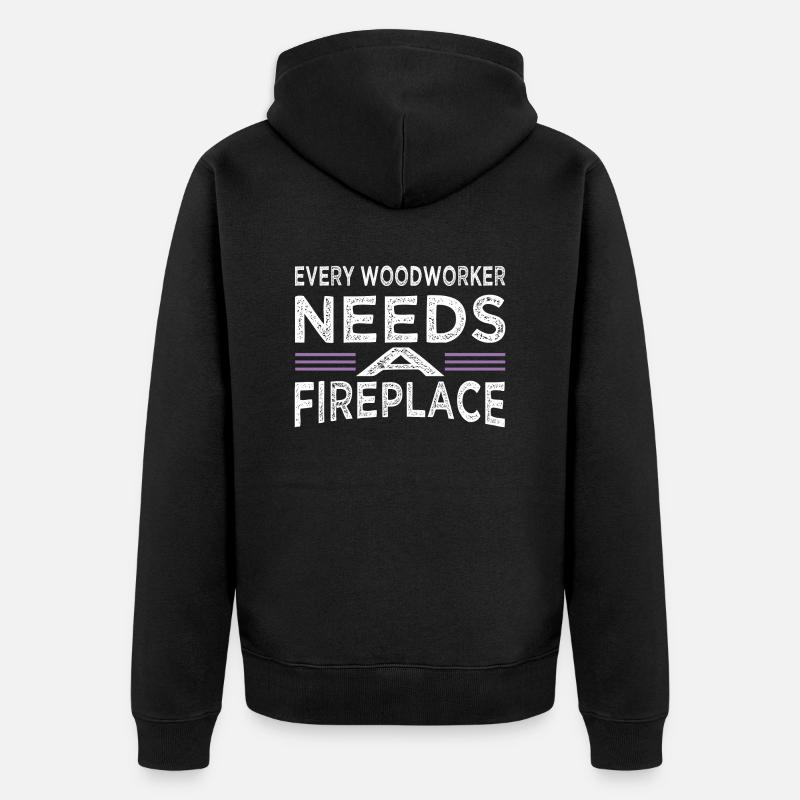 hobbyists syndicat charpentier - Veste à capuche bio Premium Unisexe - noir