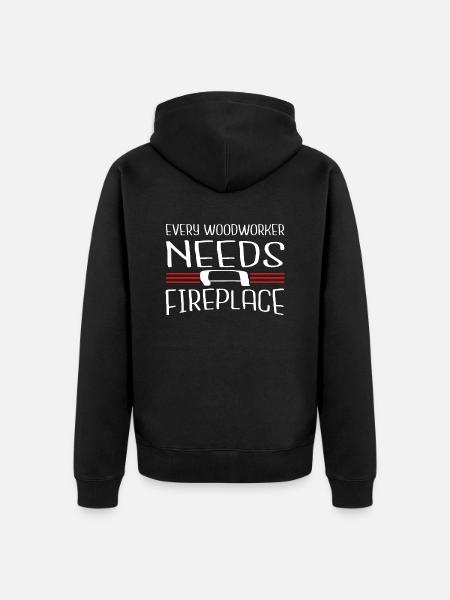 Carpenter Quotes Tshirts Jokes - Unisex Premium Organic Zip Hoodie - black