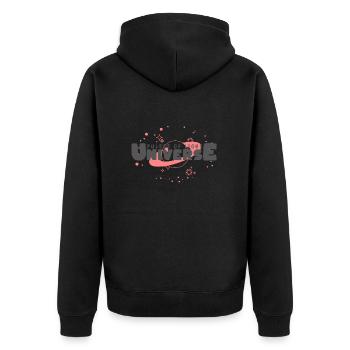 Univers - Veste à capuche bio Premium Unisexe - noir - Dos - Nico (187cm)