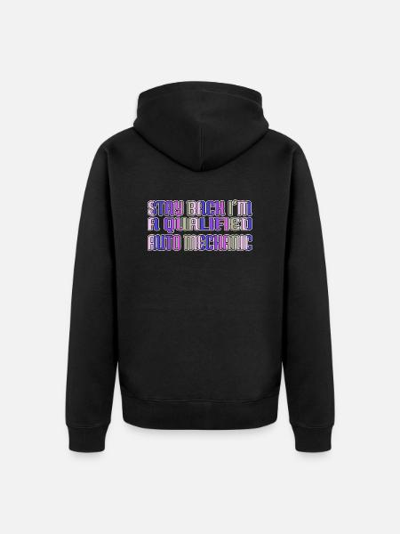 baseballhoodie car birthday funny diesel mechanic - Unisex Premium Bio Zip Hoodie - Schwarz