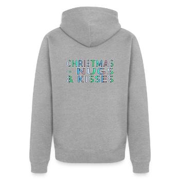 Mignon Dork Couples Drôle Citation Animal - Veste à capuche bio Premium Unisexe - gris chiné - Dos - Nico (187cm)