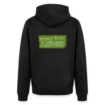 drôle citation dork dino présente idée maladroite - Veste à capuche bio Premium Unisexe - noir - Dos - Nico (187cm)