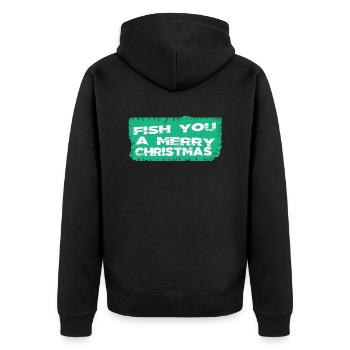 bébé fée queue bateau blagues présenter idée bande dessinée axie - Veste à capuche bio Premium Unisexe - noir - Dos - Nico (187cm)