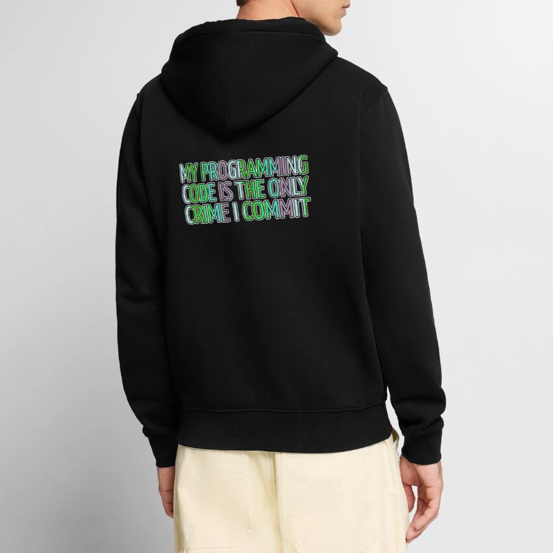 Computer Language Jokes Present Backend Developer Unisex Premium Organic Zip Hoodie