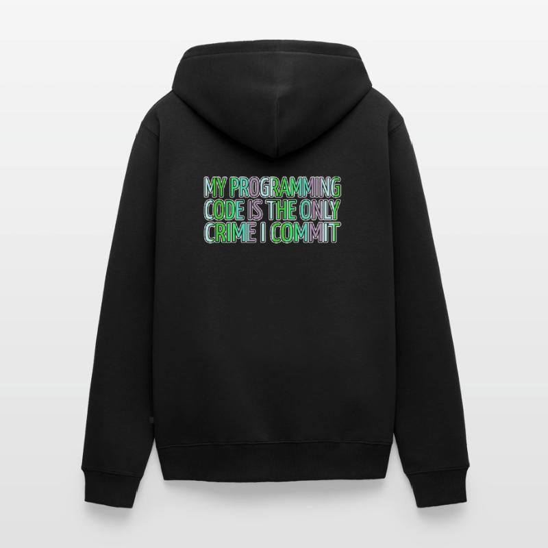 Computer Language Jokes Present Backend Developer Unisex Premium Organic Zip Hoodie