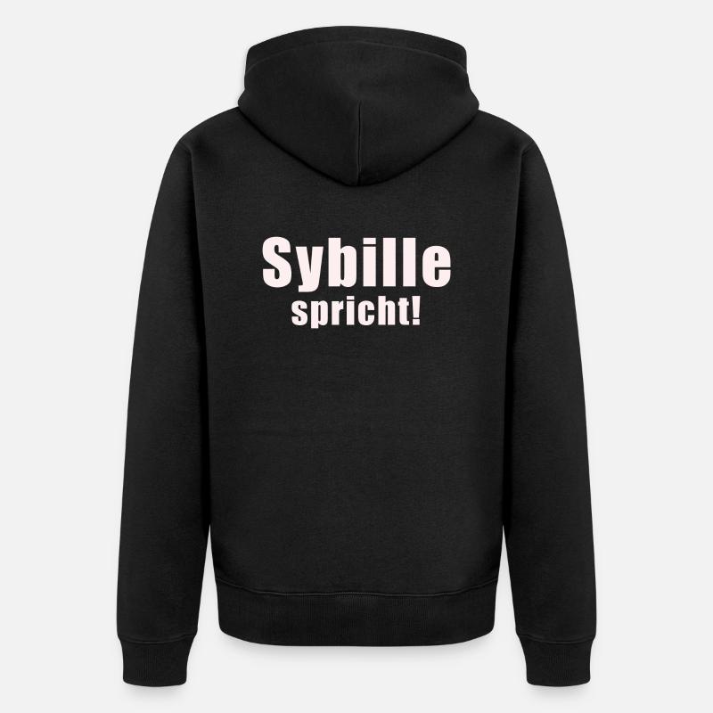 Sybille - Veste à capuche bio Premium Unisexe - noir