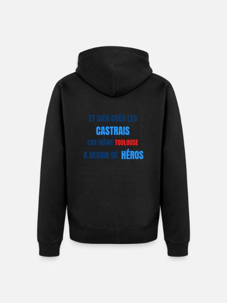 CASTRES - Veste à capuche bio Premium Unisexe - noir