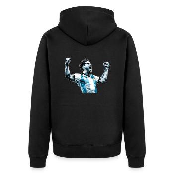 Football Argentine - Veste à capuche bio Premium Unisexe - noir - Dos - Nico (187cm)